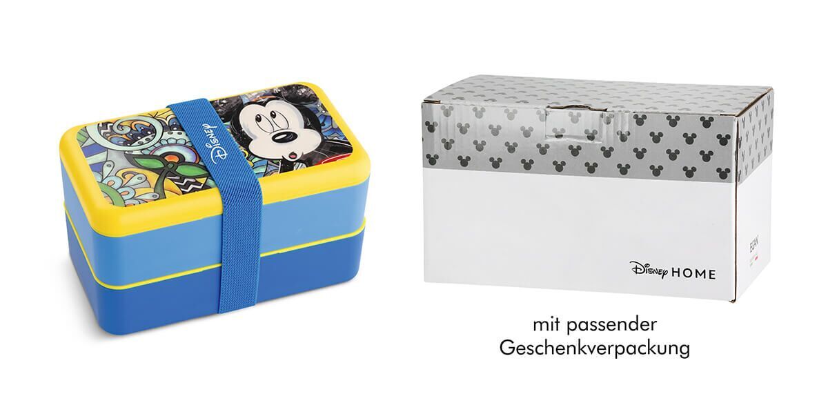 Lunchbox Mickey mit Besteck Kiste