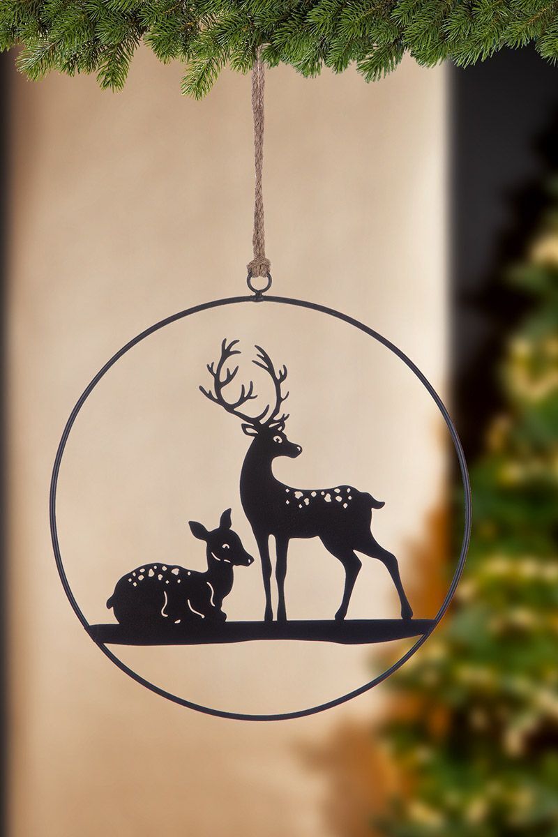 Deko Hänger Hirsch schwarz Deko Hänger Hirsch schwarz