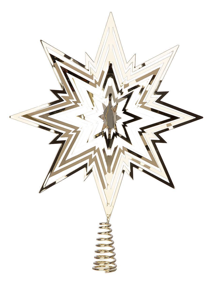 Baumschmuck Stern Metall gold Baumschmuck Stern Metall gold
