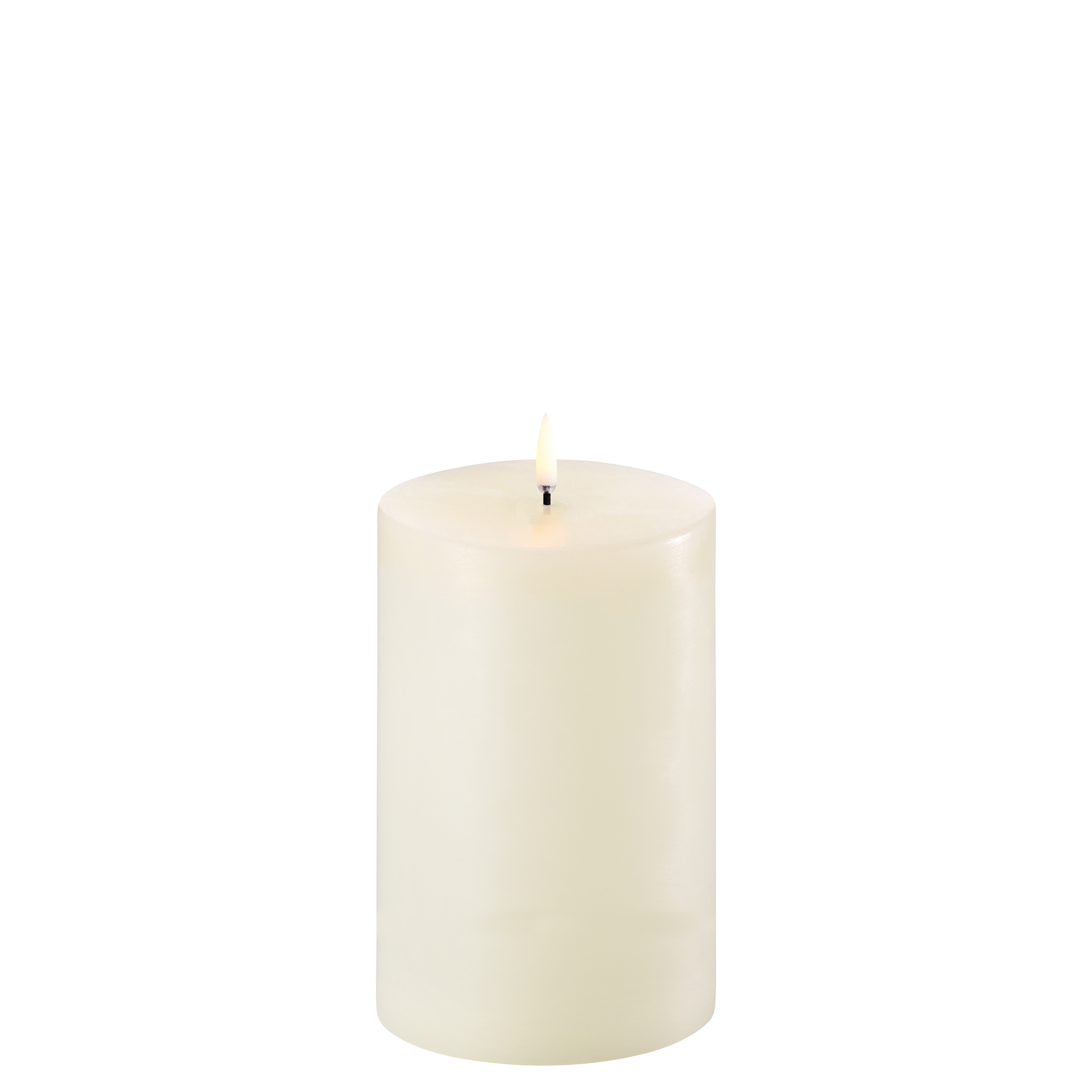 Uyuni LED Stumpenkerze 10x15cm ivory