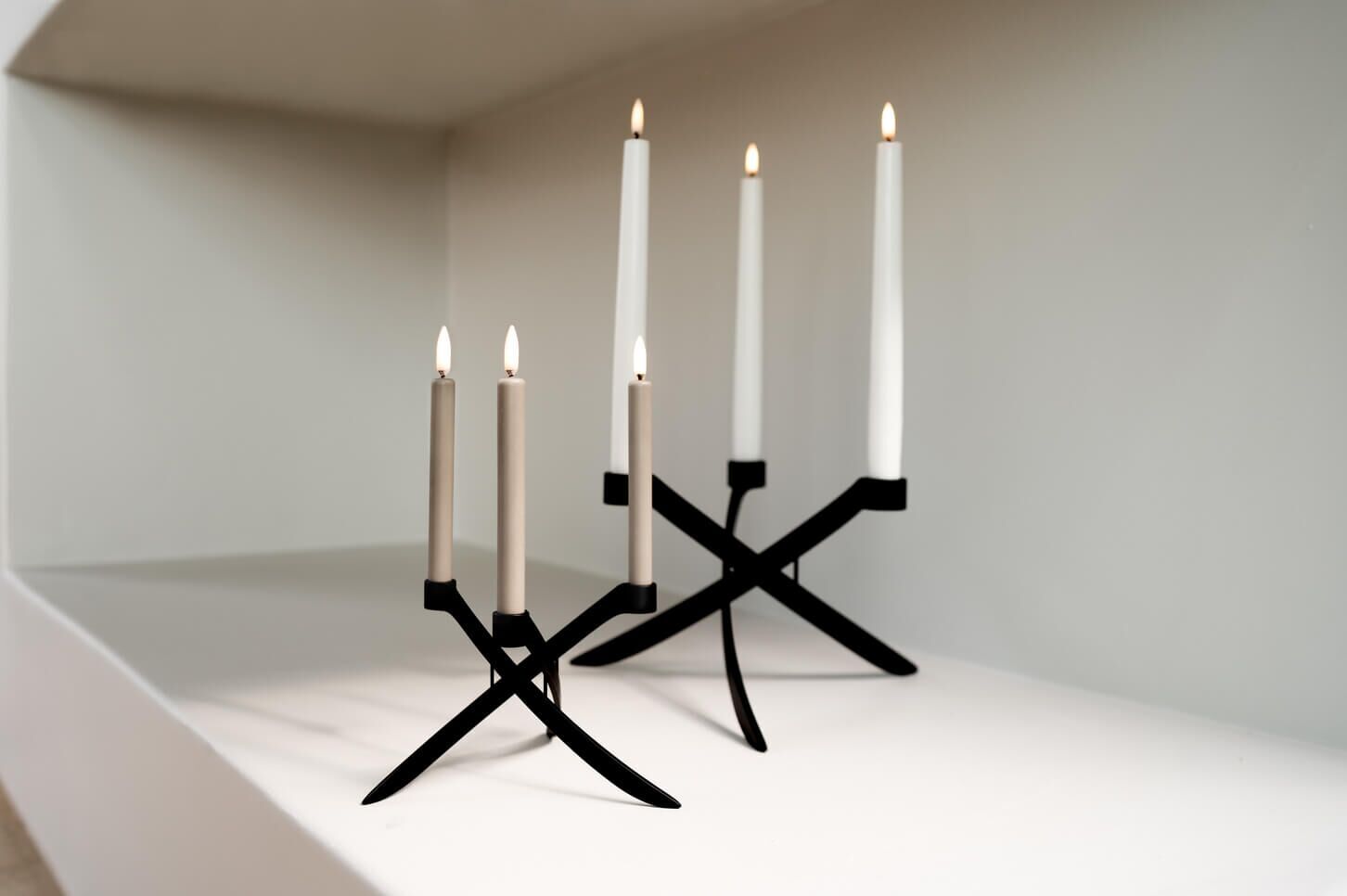 Uyuni Tafelkerzenhalter LightArch mattschwarz