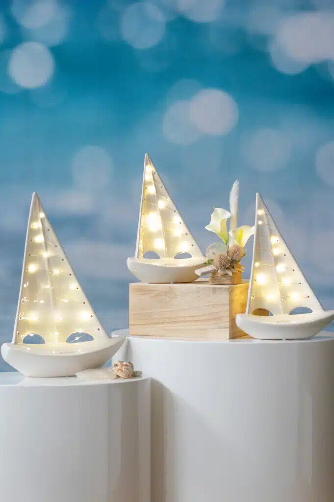 Boot Andiamo LED cremeweiß 30cm