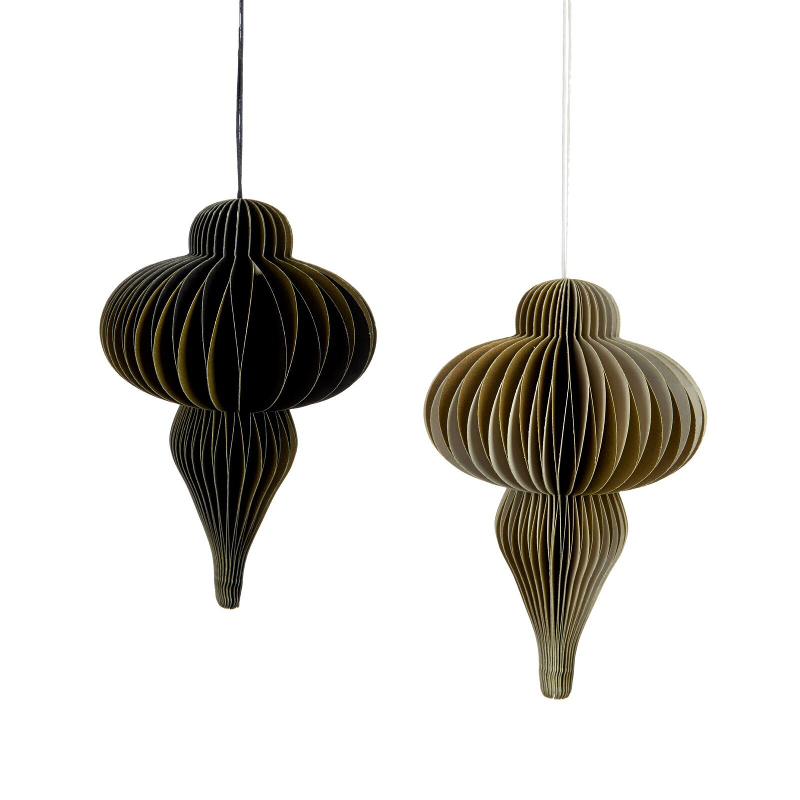 Baumschmuck Festive 2tlg. Papier Kunst, Kunsthandwerk, Lampe