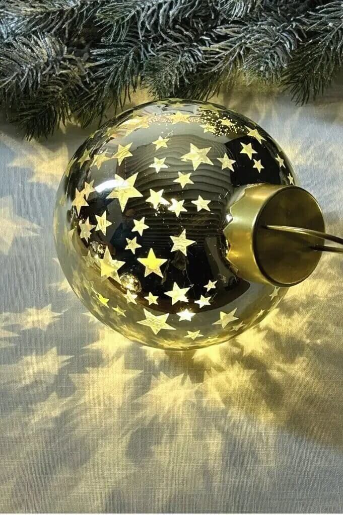 Lichtkugel Lumina Stern liegend 15cm LED gold Lichtkugel Lumina Stern liegend 15cm LED gold