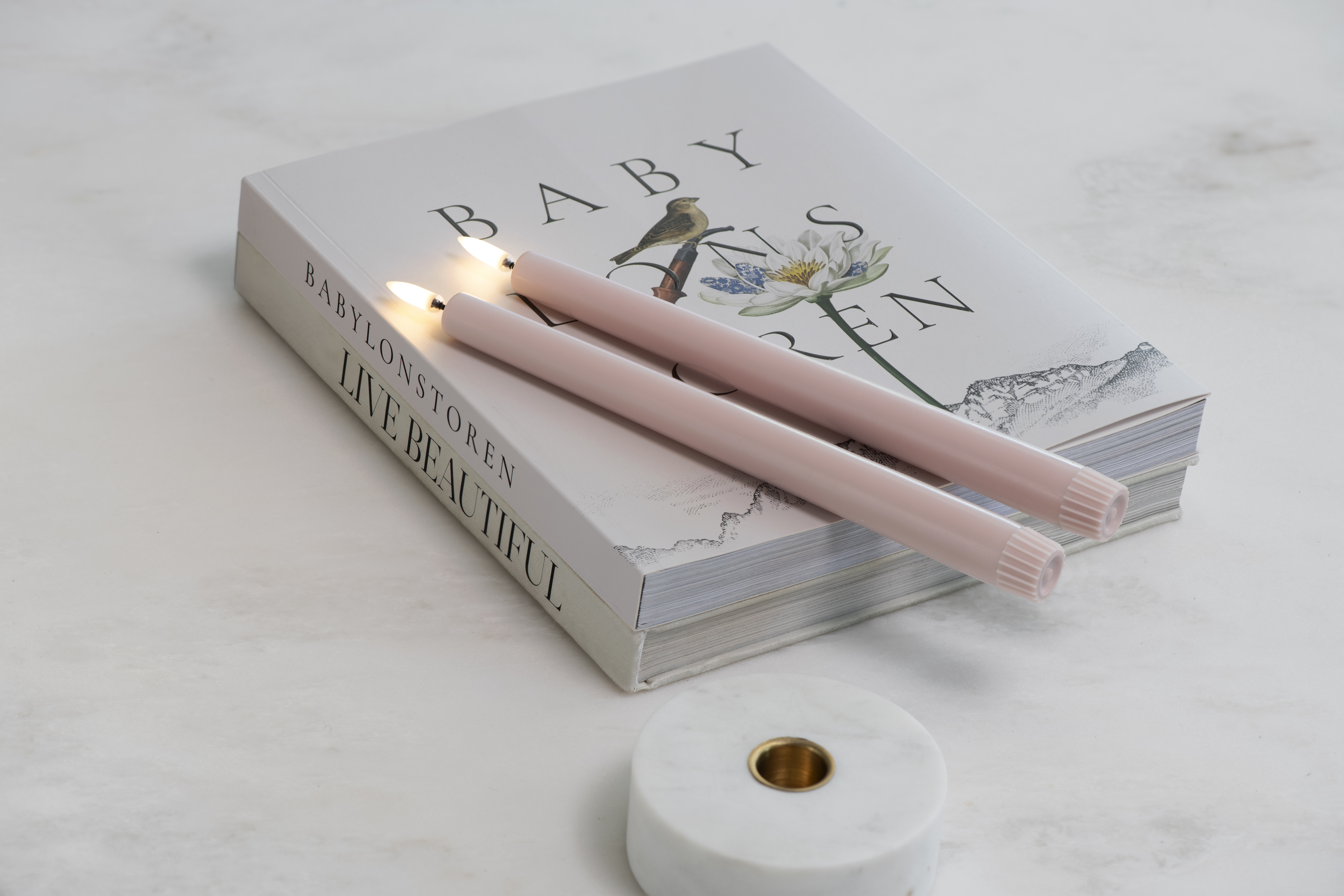 Uyuni LED Tafelkerze 25cm Rose Powder 2 Stück Uyuni LED Tafelkerze 25cm Rose Powder 2 Stück