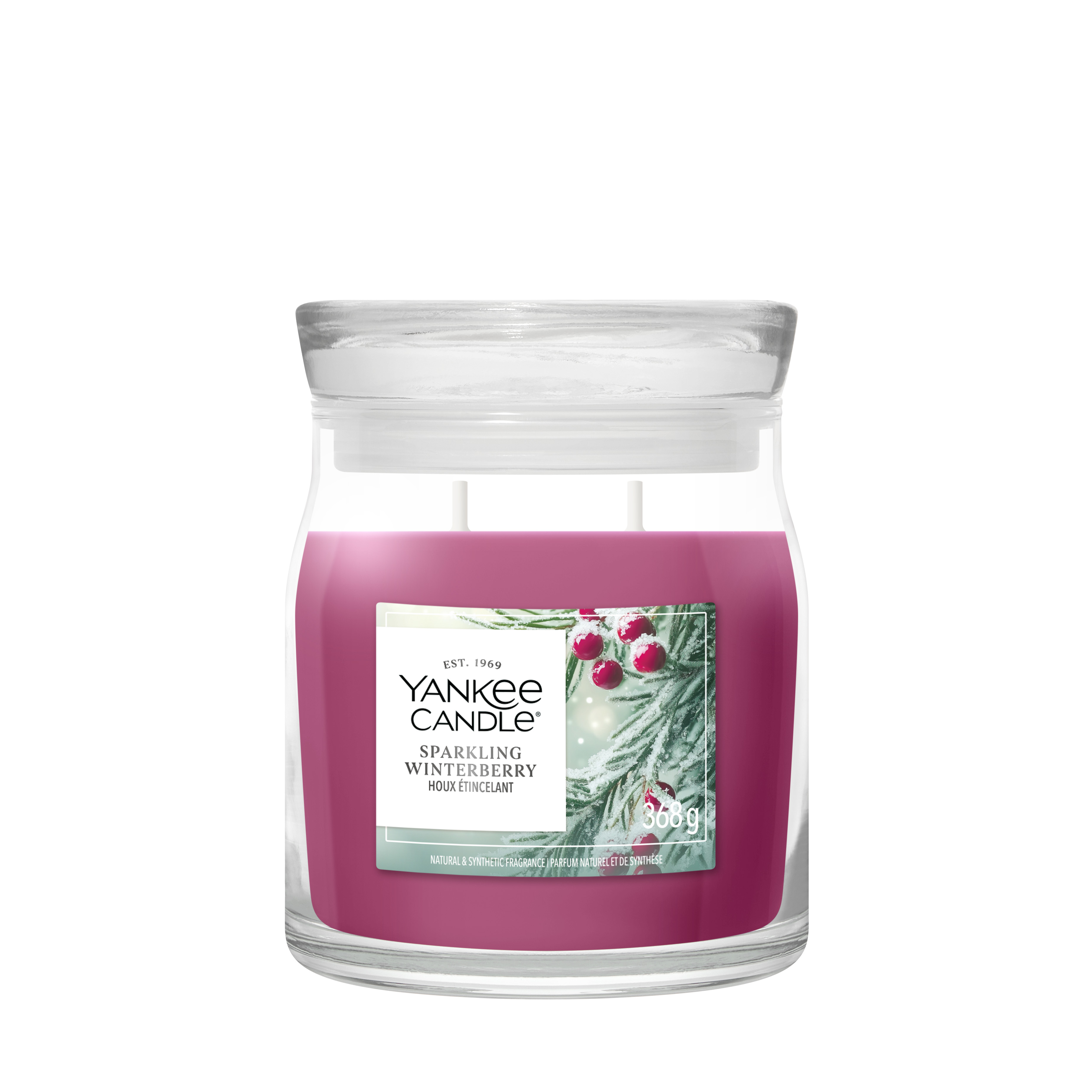 Sparkling Winterberry Signature Medium Jar 368g 2-Docht