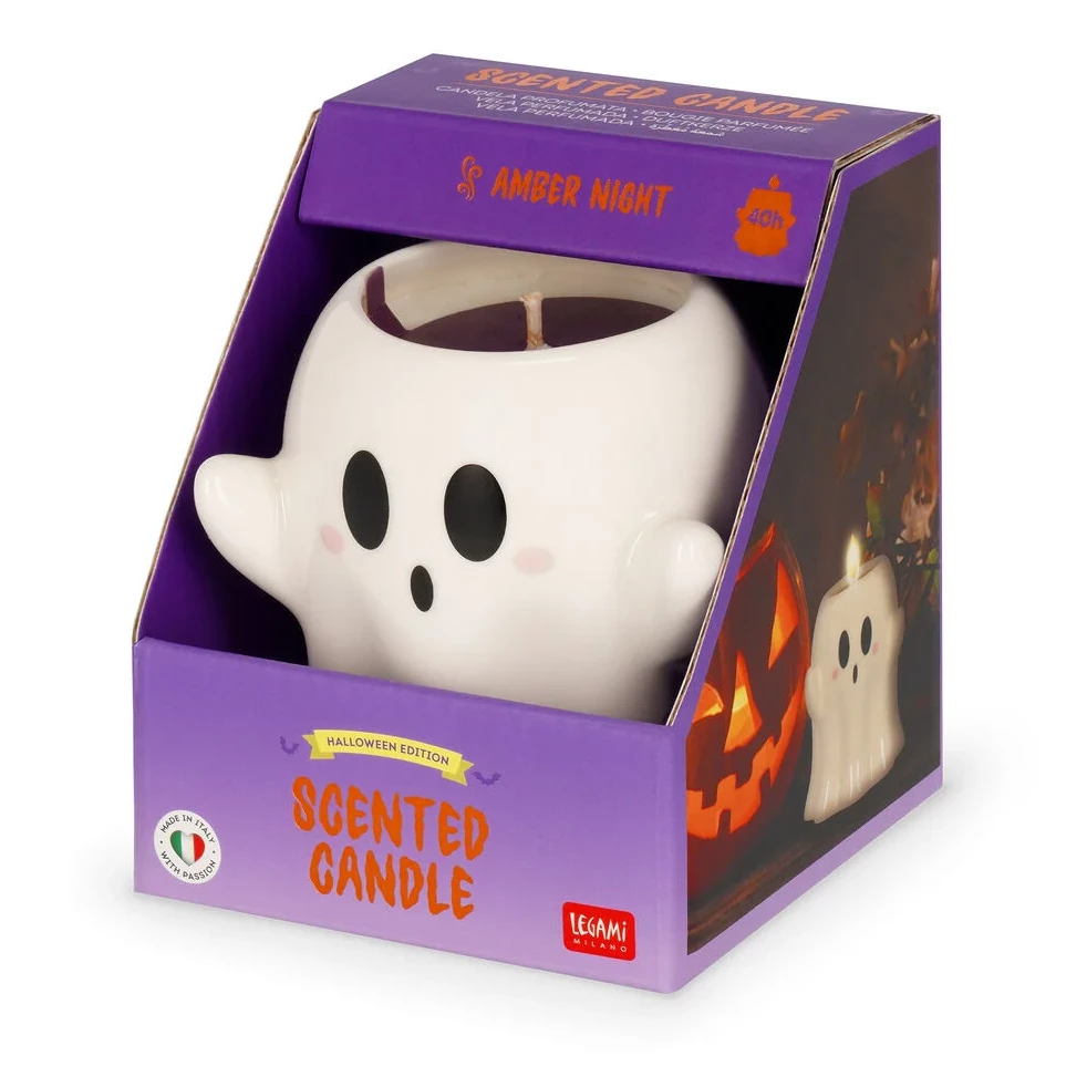 Legami Duftkerze Ghost – Scented Candle Kandelle, Duftkerze, Scented candle, Halloween Edition, Kürbisfigur