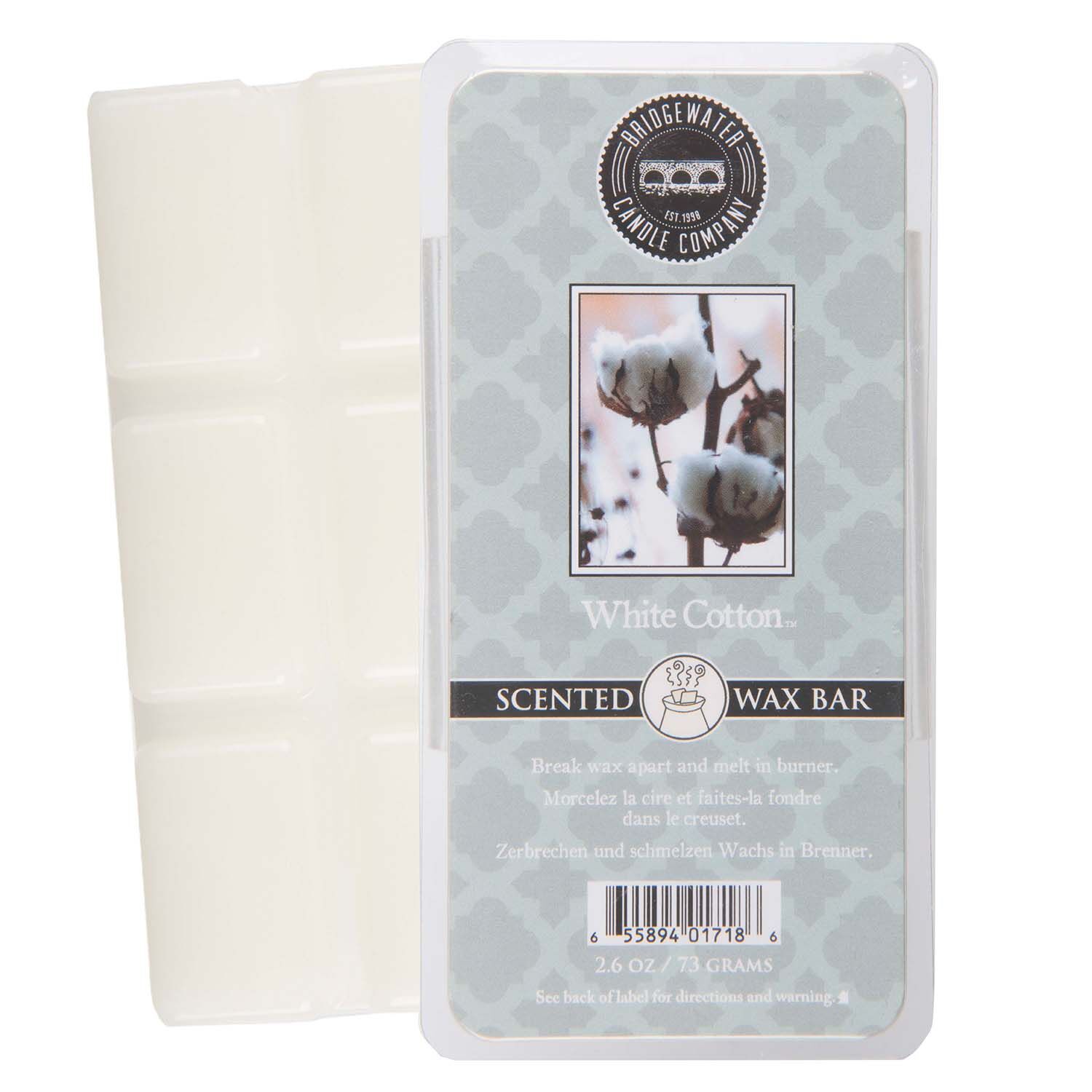 White Cotton Wax Bar 73g - Bridgewater
