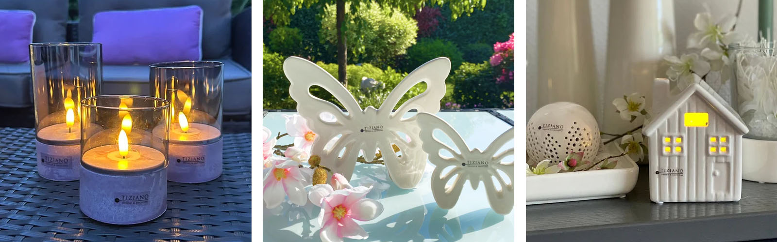 Tiziano-Kategorie Blume, Blumen-Arrangement, Pflanze, Kerze, Tasse