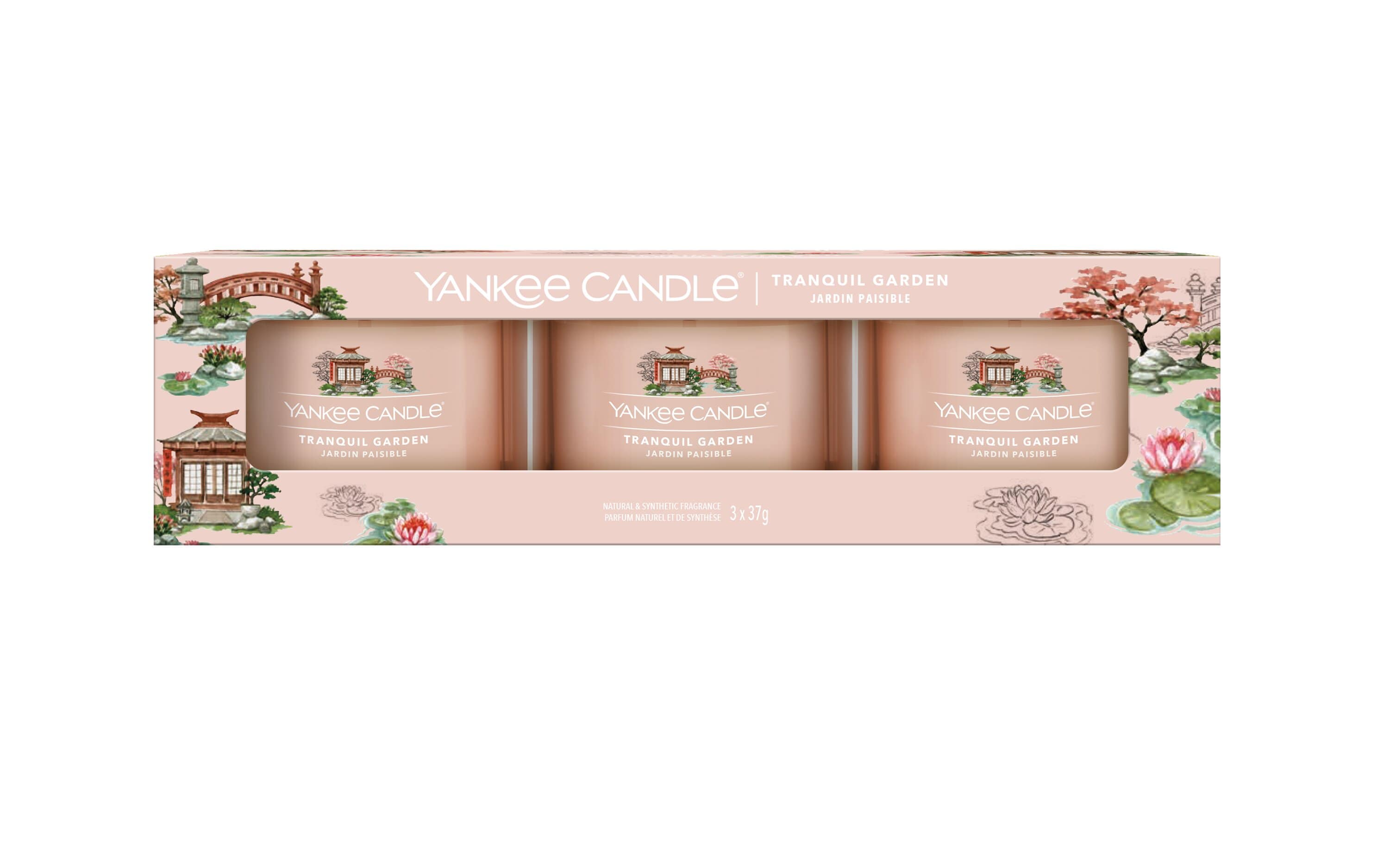 Tranquil Garden 37g Glasvotivkerze 3er Pack