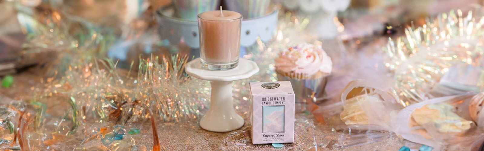 Bridgewater Candle, Duftkerze, Raumduft, Votivkerze, Sampler, Votivglas, Sugared Skies