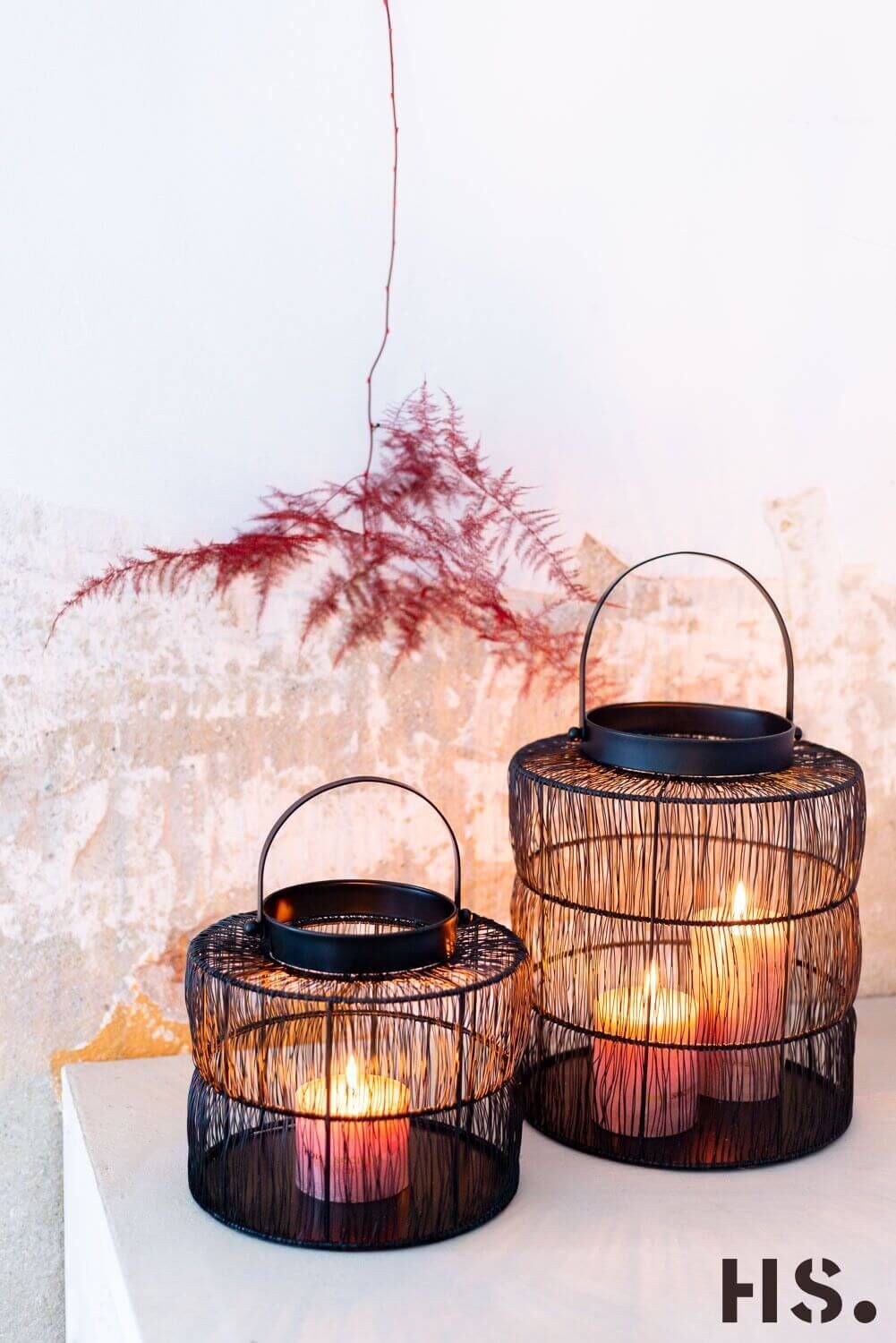 Kerzenlaterne Nero S