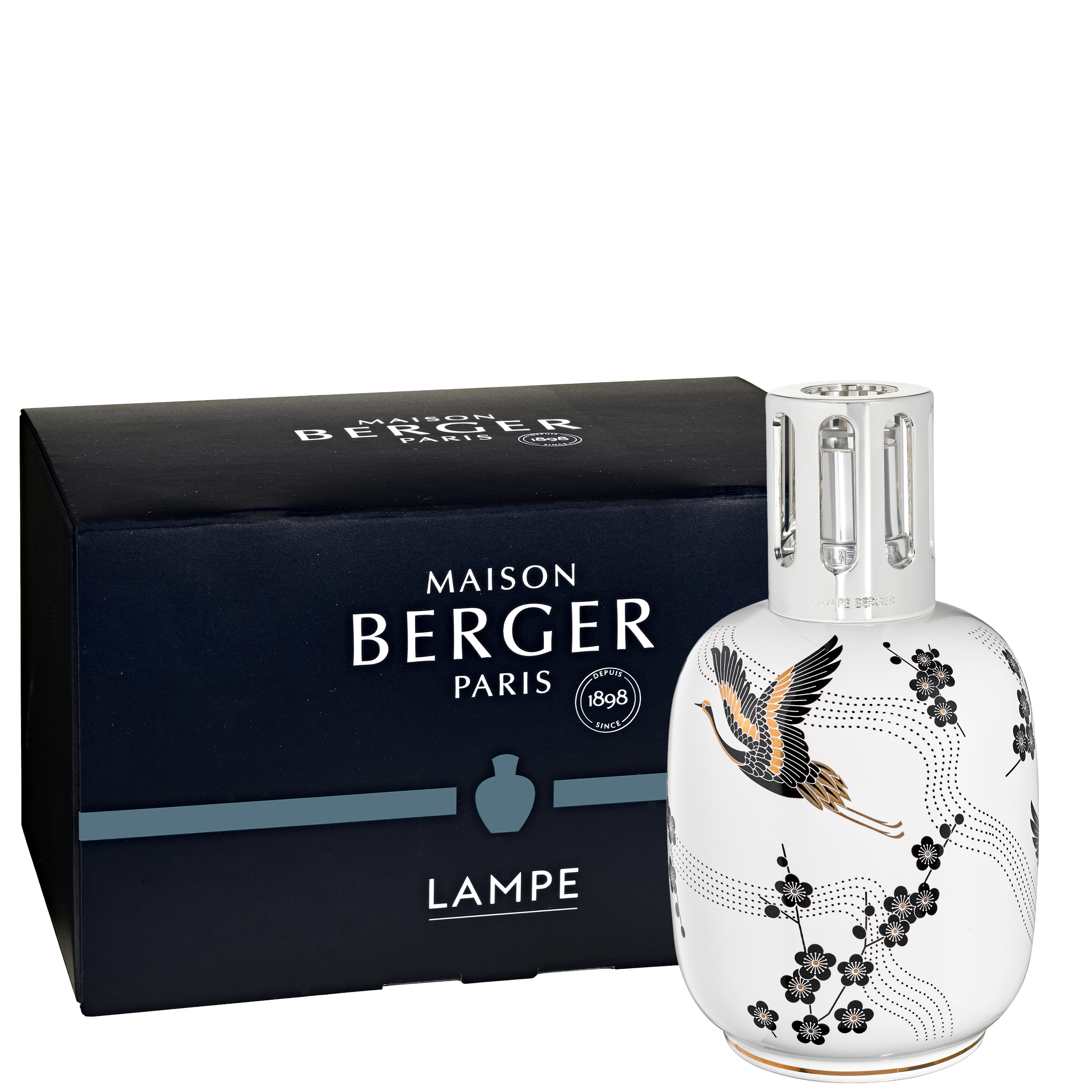 parfumflakon, lampe, porzellan, flugvogel, blumenmuster