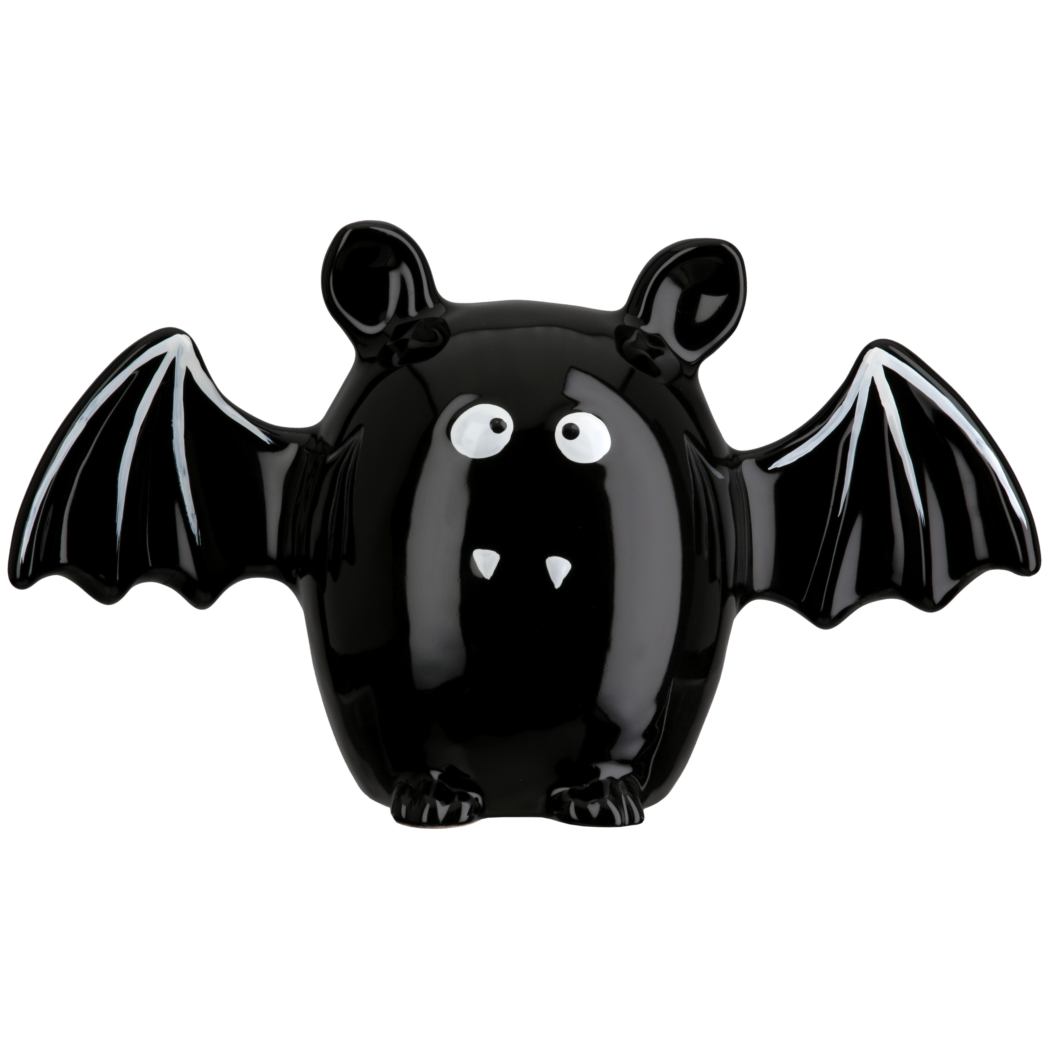 Dekofigur Fledermaus Halloween Bat, Schwarz, Figur, Glänzend, Kuscheltier?