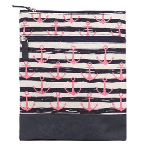 2022-191-014 Canvas Crossbag 014 (Navy Pink)