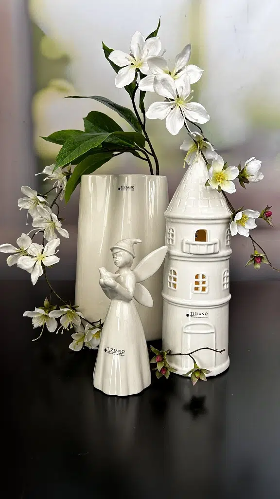 LED Turm Rapunzel cremeweiß 15cm LED Turm Rapunzel cremeweiß 15cm