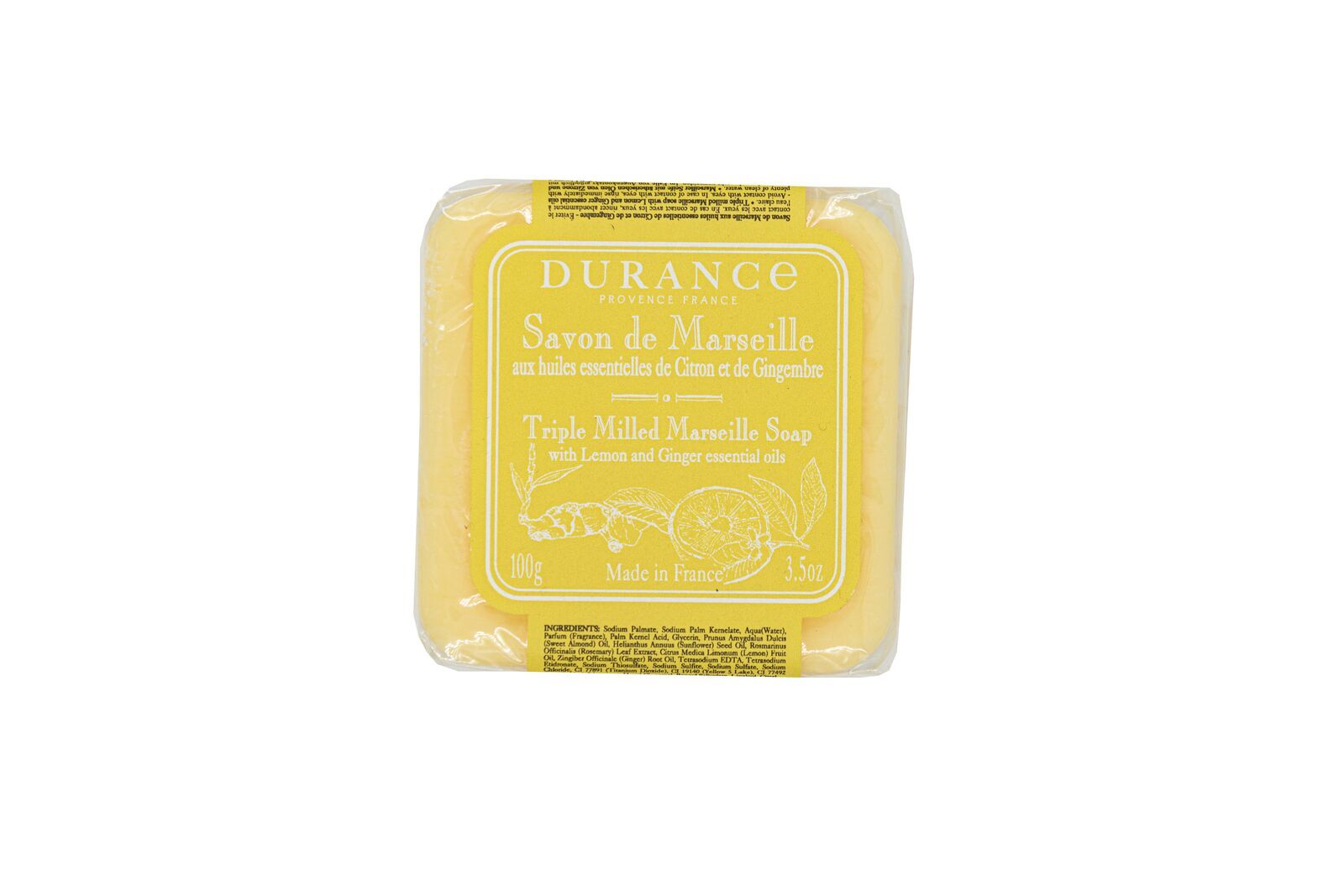 Lemon-and-Ginger-100g Marseiller Seife Zitrone Ingwer 100g