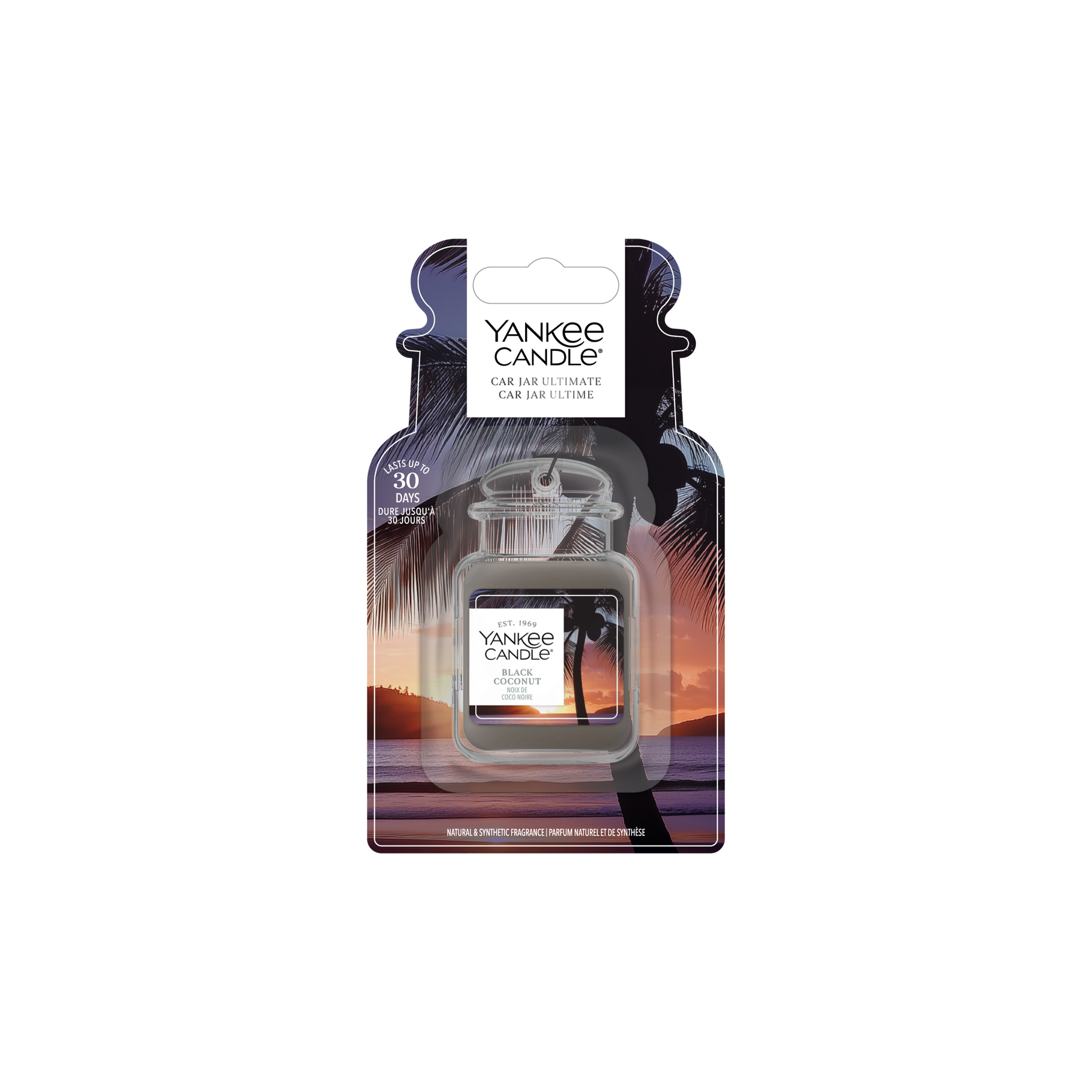 Kugelkerzen-Duft, Car-Jar, Yankee Candle, Black Coconut, Duftkerze