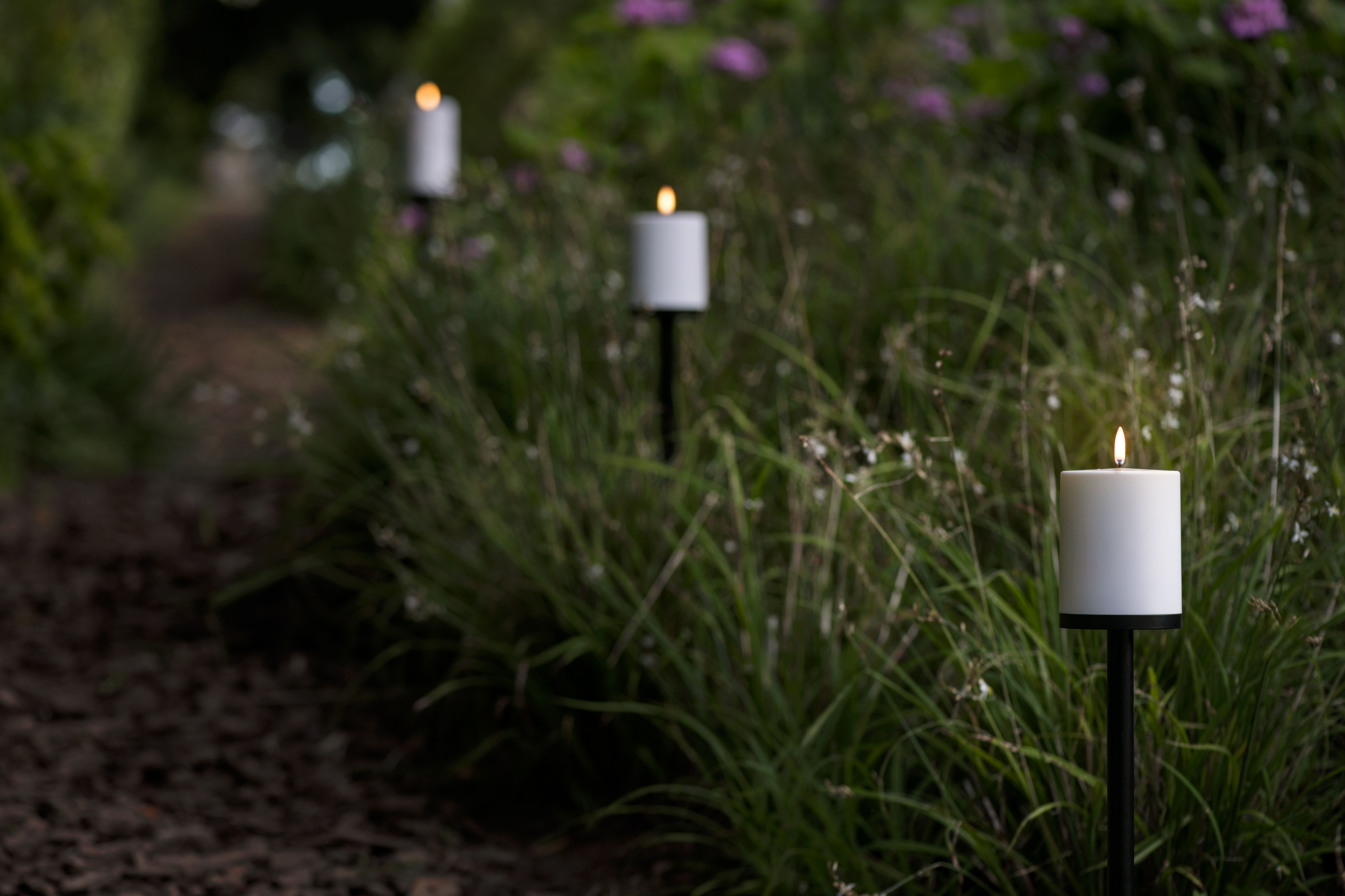 Uyuni Outdoor Spike mit Basis Kerze
