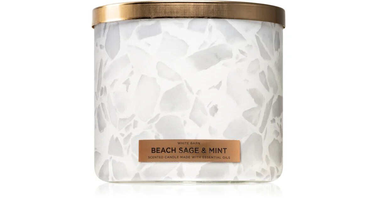 bath-body-works-beach-sage-mint-duftkerze_ Beach Sage & Mint - 411g - 3-Docht Kerze