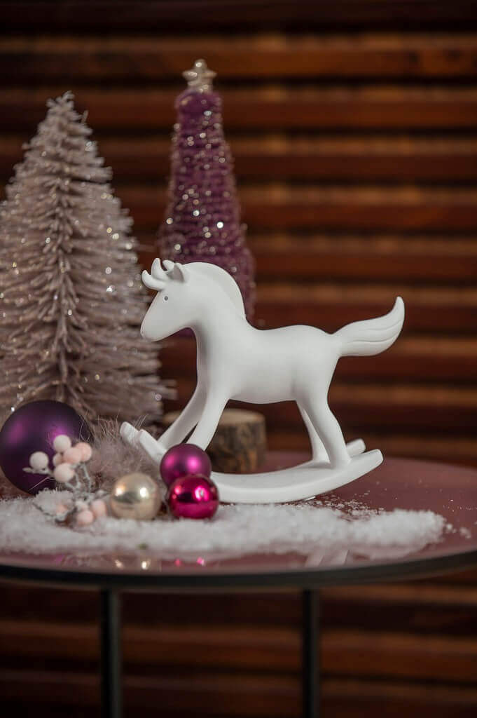 Schaukelpferd Snowflake 18cm