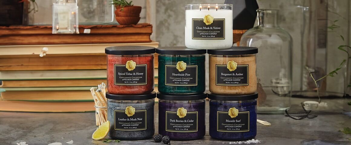 Village Candle, Duftkerze, Tumbler, 3-Docht, Gentleman's Collection, Duftkerze für den Mann