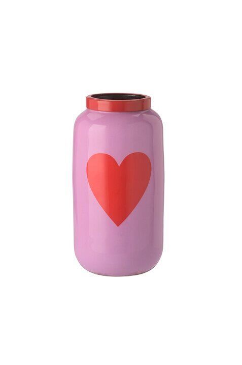 Vase Saigon XXS Herz pink/gold Krug, Töpferei, Vase
