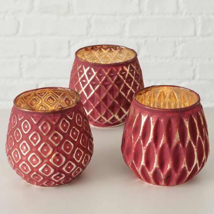 Windlicht Yamuna 9cm rot Variante 1
