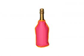 Sektflasche, Champagnerflasche, Flasche, Glasflasche, Farbige Hülle