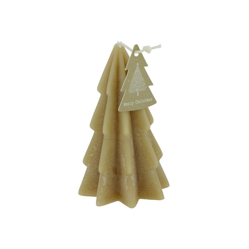 Weihnachtsbaum, Wachsbaum, Deko, Baumform, Karamellfarben