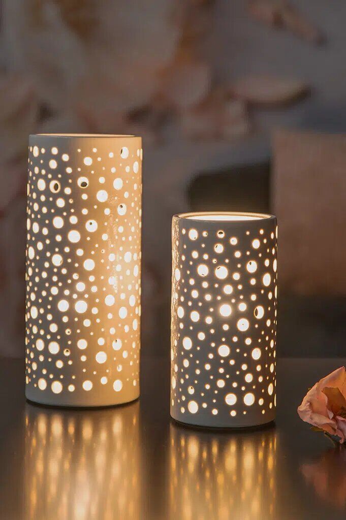 salvati-lampe-weiss-creme-produktbild Lampe Salvati creme 20cm Porzellan