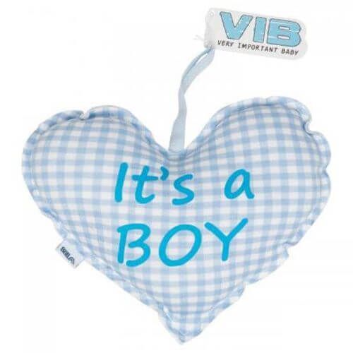 Herz Kissen It´s A Boy (Blau)