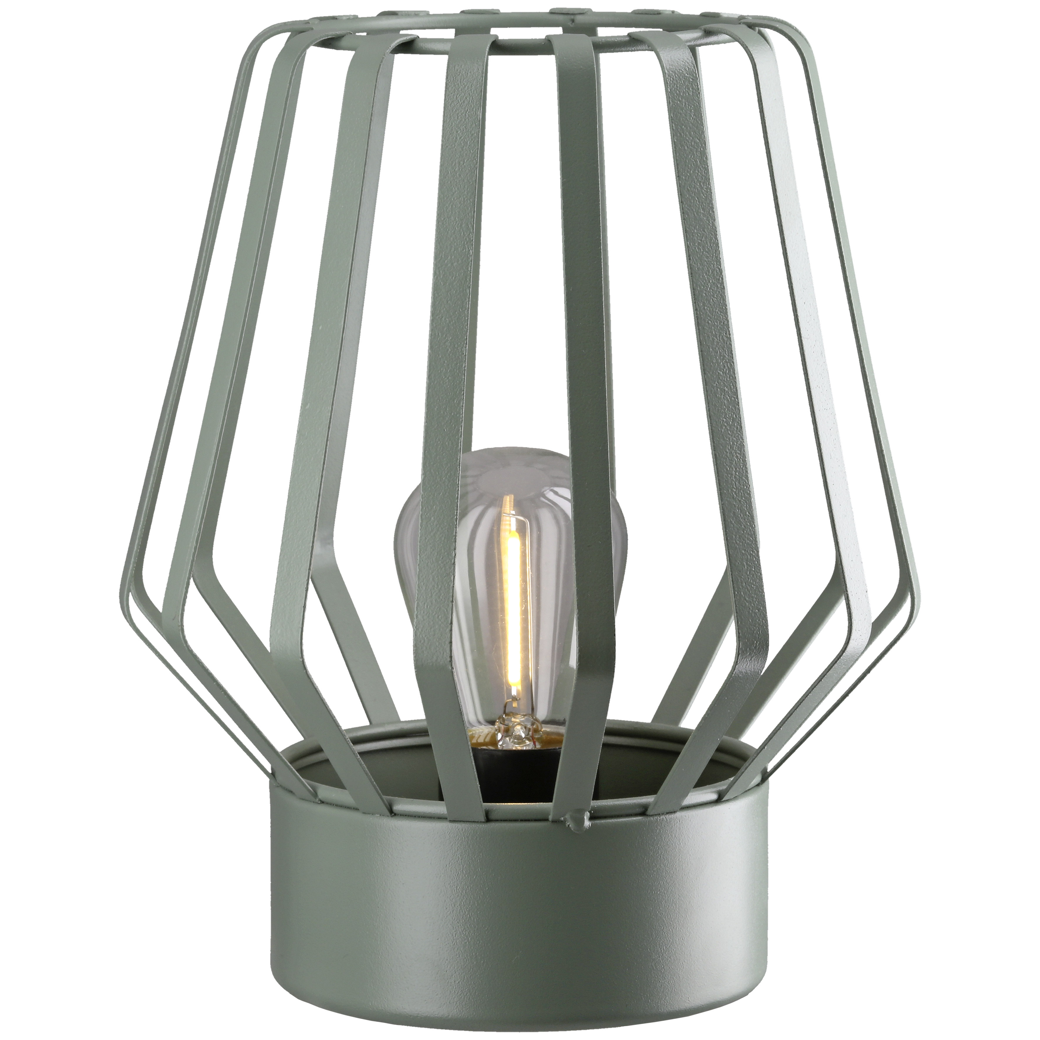 LED Windlicht Pavone grün