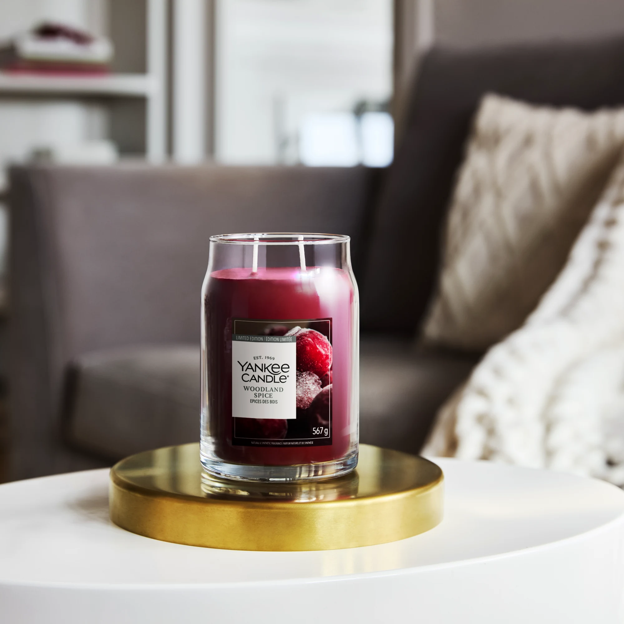 Woodland Spice Signature Jar 567g 2-Docht Votivkerze, Wachskerze, Woodland Spice, Yankee Candle, Glasvotivkerze