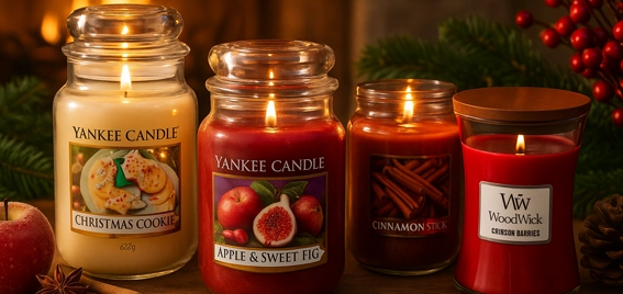 Weihnachtliche Duftkerzen