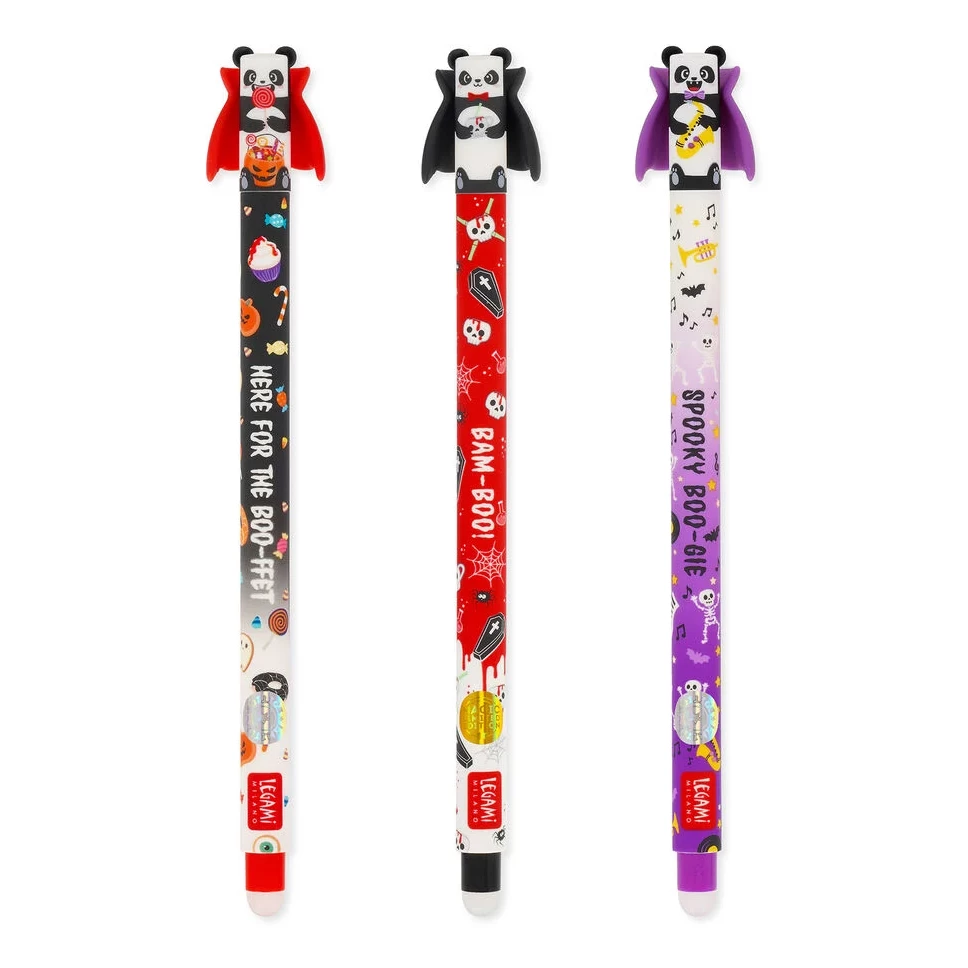Halloween Radierbarer Gelstift Spooky Party - Erasable Pen Blind Box Halloween, Panda, Bat, Zauberstab, Spaßartikel