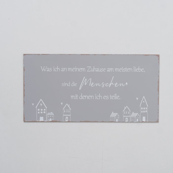 Deko Schild Nordy grau