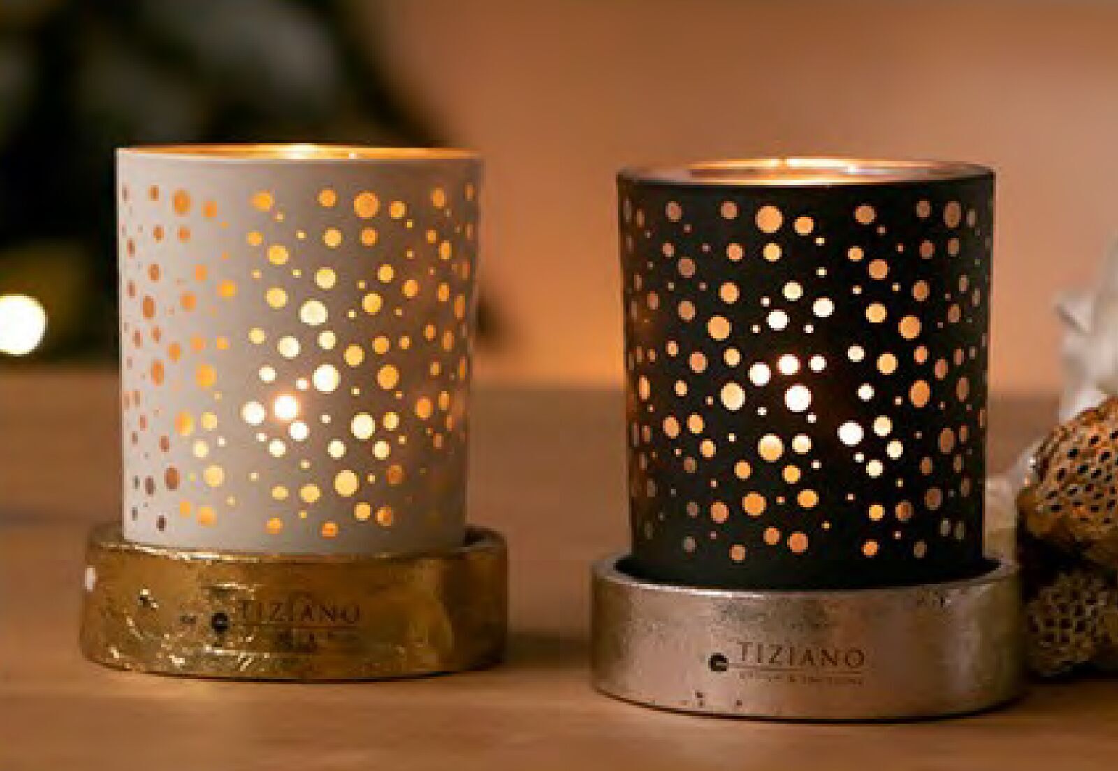 piazzabasisgesamt Piazza Basis für Votivglas 8cm gold