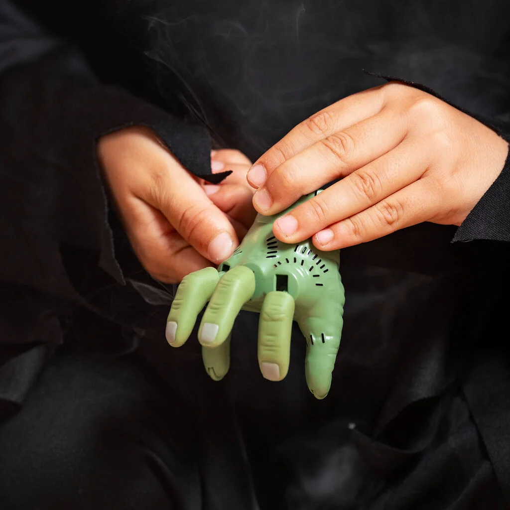 Hologramm-Handschuh, Gartenhandschuh, Kunststoff-Gunsten-Hand, Grüne Hand, Schauspiel-Requisite