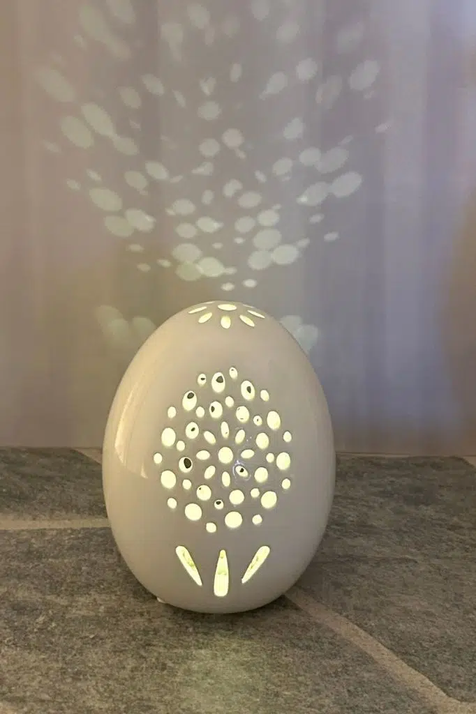 Dekoei Mariola Blume Oval 12cm LED cremeweiß Dekoei Mariola Blume Oval 12cm LED cremeweiß