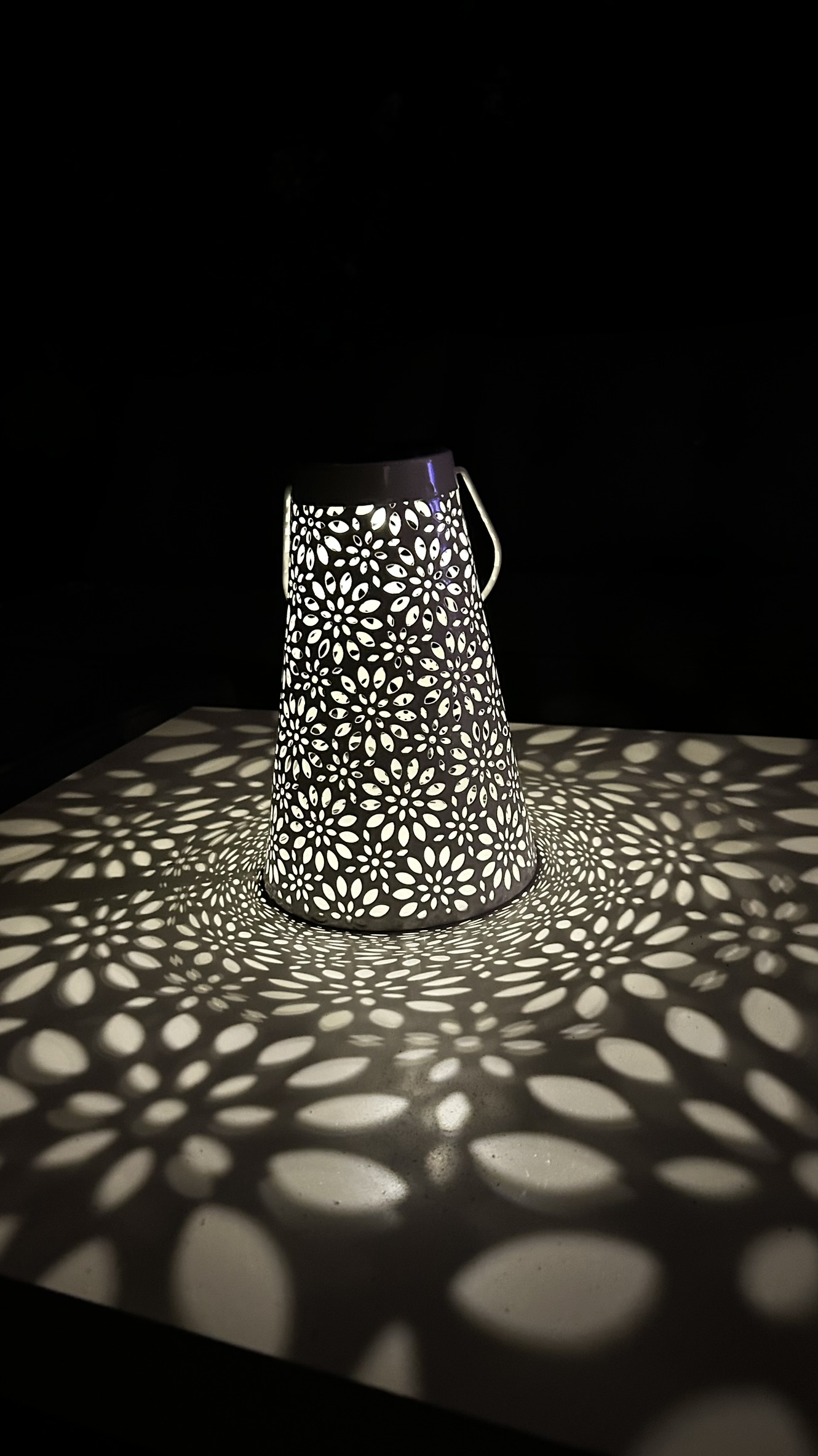 Solar Lampe Fiori LED 20,5cm creme Beleuchtung, Lampe, Lampenschirm