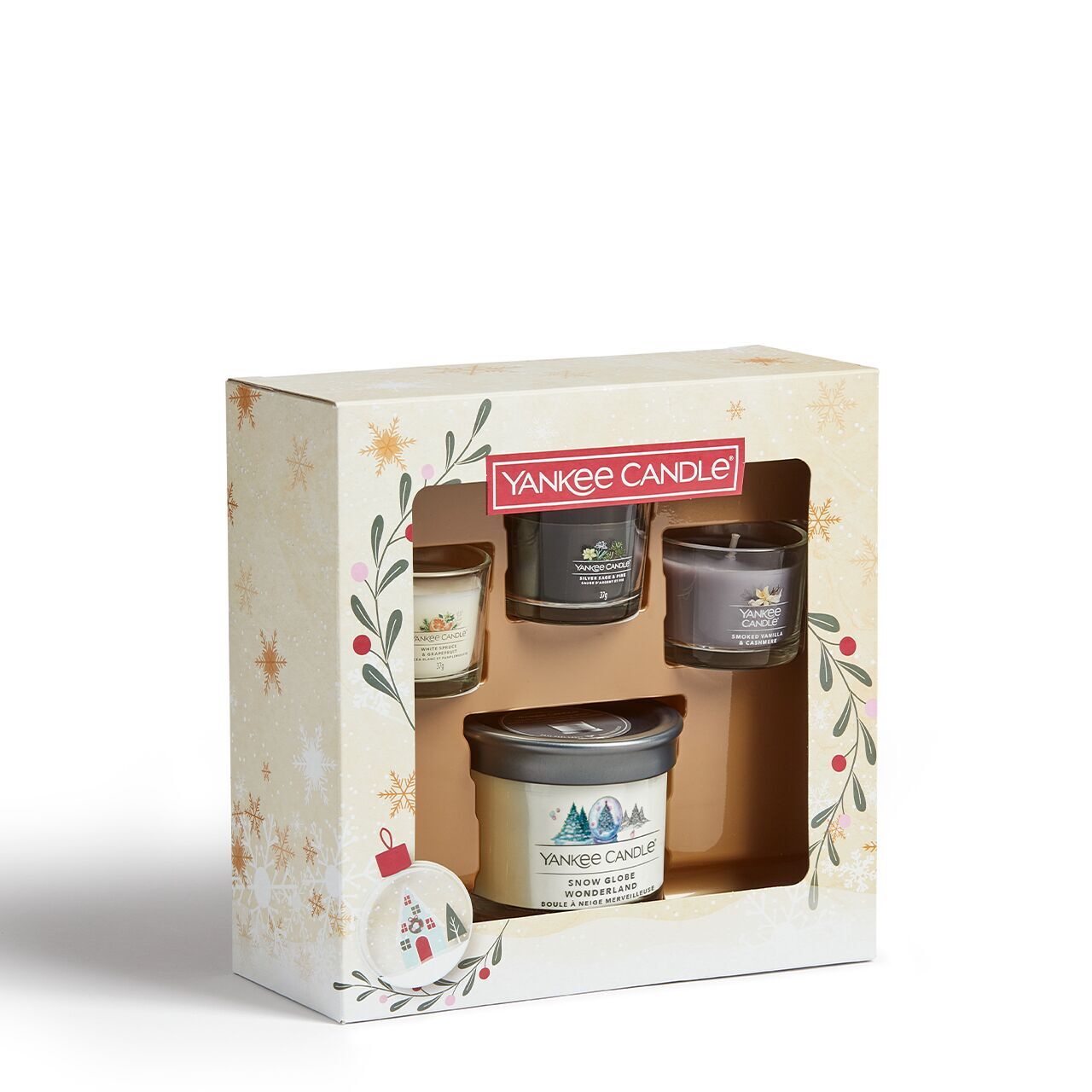 2022_1-05-06-Yankee-Candle-Q4-Silo-JN12156_18966E 3 Glasvotivkerzen à 37g & kleiner Tumbler Geschenkset Weihnachten Snow Globe Wonderland