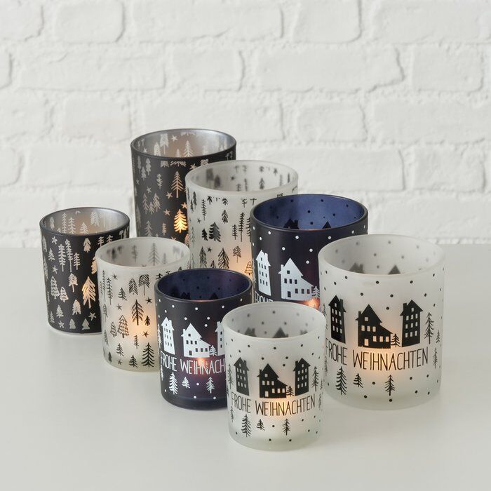 Windlicht Aarhus 8cm blau