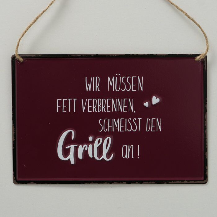 Einzelbild-oZbS3qil-large Schild Grillen rot