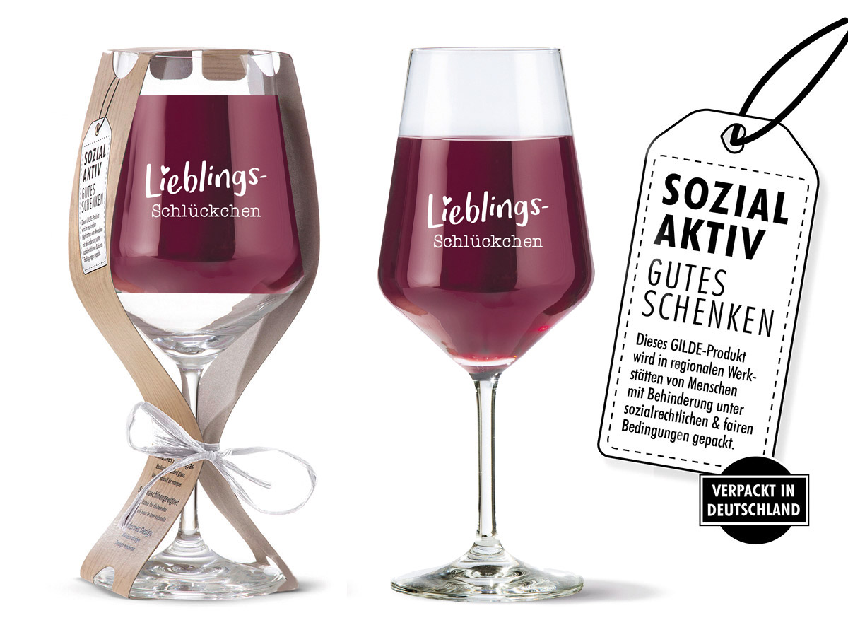 Weinglas "Lieblingsschlückchen" Weinglas "Lieblingsschlückchen"