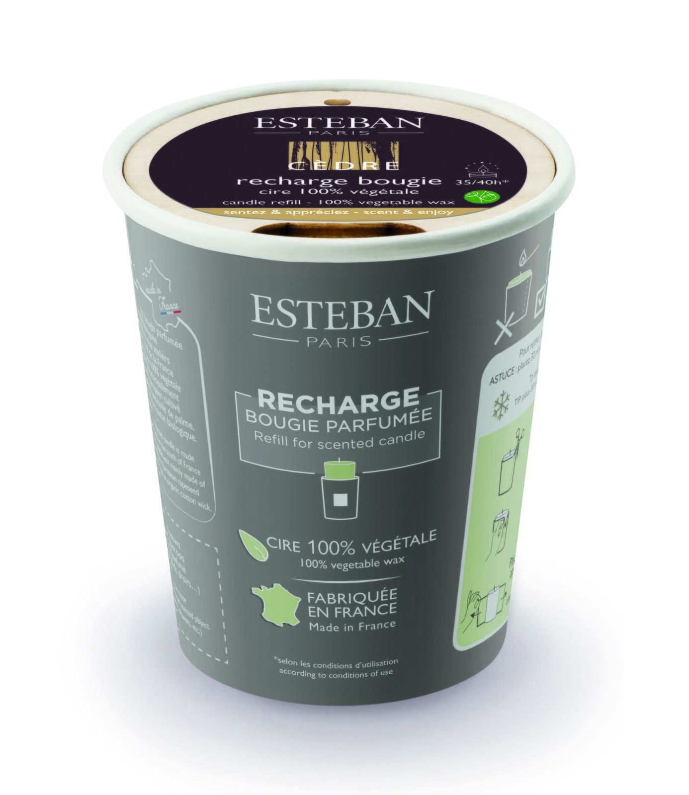 CED-128_1 Cedre Nachfüller für Duftkerze 170g