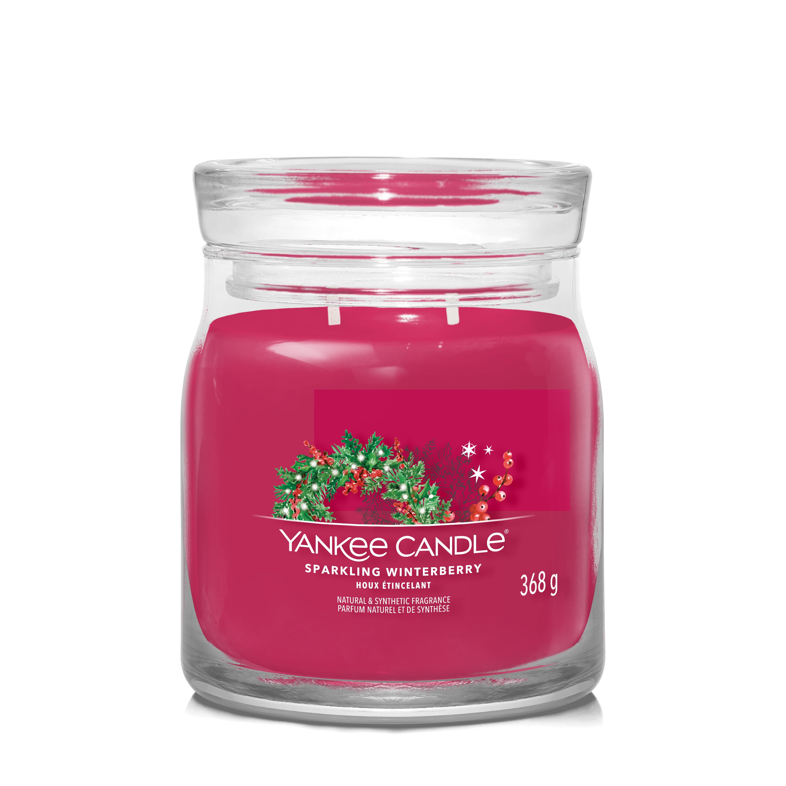 Sparkling Winterberry Signature Medium Jar 368g 2-Docht