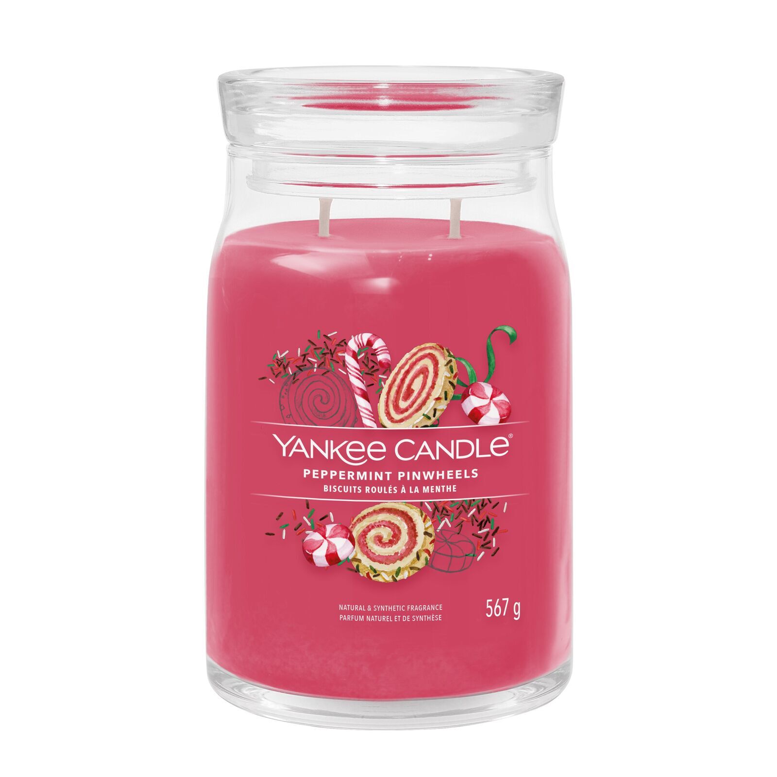 Peppermint-Pinweels_jar Peppermint Pinwheels Signature Jar 567g 2-Docht