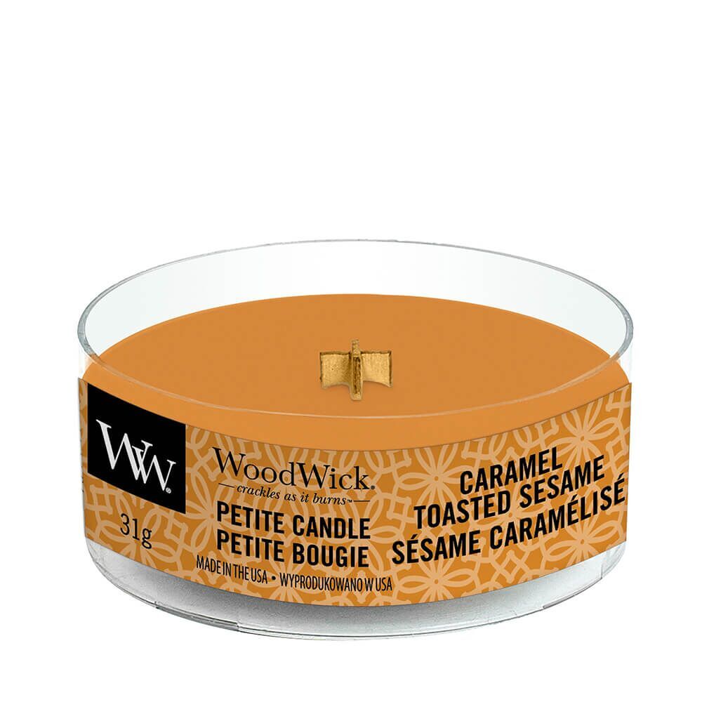 Caramel Toasted Sesame Petite Candle 31g von Woodwick