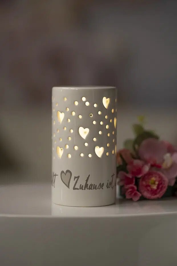 Lichtsäule Latuna 24cm LED cremeweiß